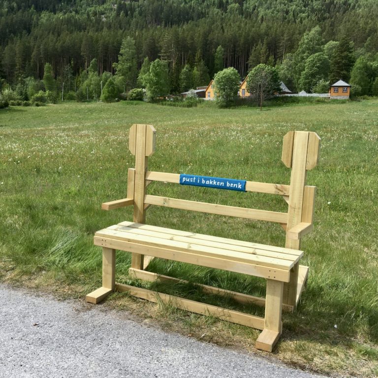 Ausruhbank in Tinn-Austbygde