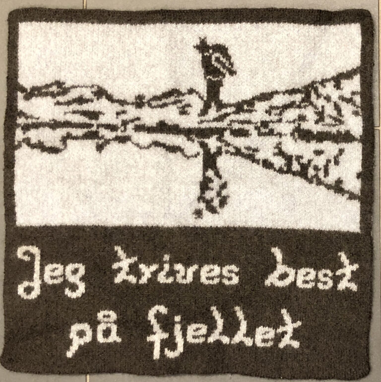 sitteunderlag Jeg trives best på fjell